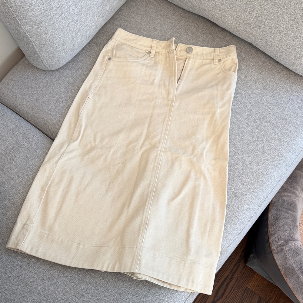Ahiri Denim Midi Skirt